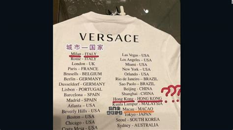 versace apologize over shirt|Versace coach.